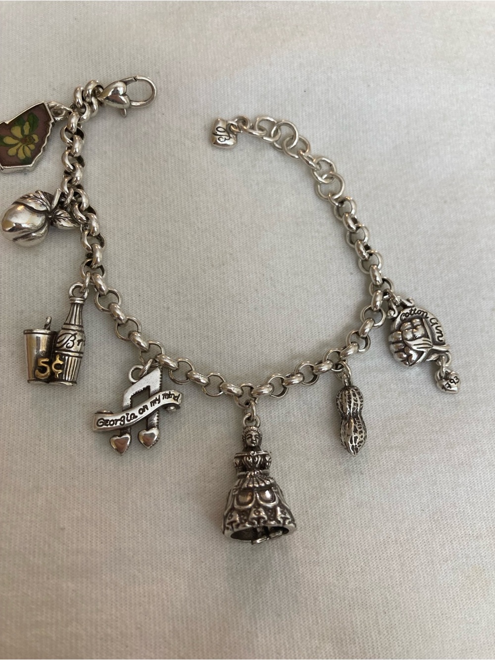 Brighton Georgia State Charms Bracelet
